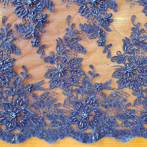 HAFT NA TIULU ZDOBIONY KORALIKAMI - 68101 