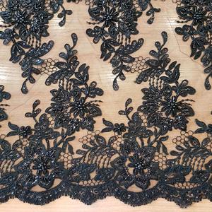 HAFT NA TIULU ZDOBIONY KORALIKAMI - 68101 