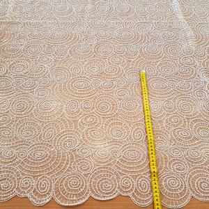 HAFT NA TIULU ZDOBIONY KORALIKAMI