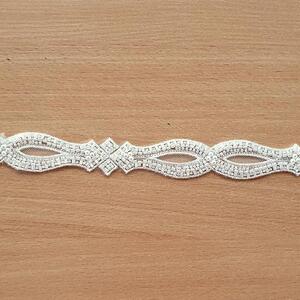 TAŚMA ZDOBIONA KORALIKAMI - T7819