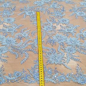 HAFT NA TIULU ZDOBIONY CEKINAMI