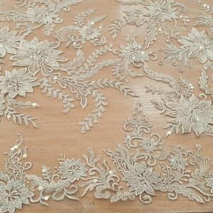 HAFT NA TIULU ZDOBIONY CEKINAMI