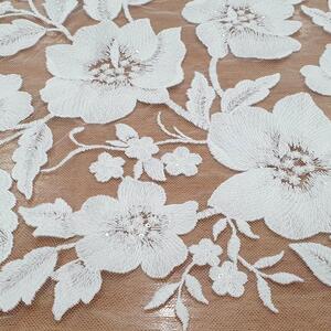 HAFT NA TIULU ZDOBIONY CEKINAMI