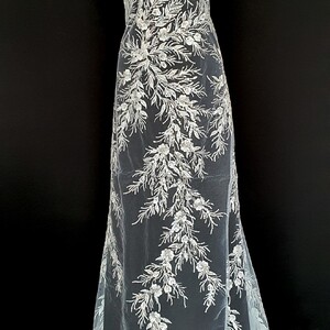 HAFT NA TIULU ZDOBIONY CEKINAMI - 4143MA