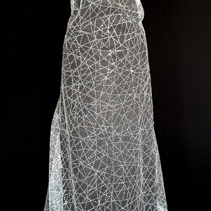 HAFT NA TIULU ZDOBIONY CEKINAMI - 5604MA