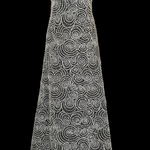 HAFT NA TIULU ZDOBIONY KORALIKAMI - 18053