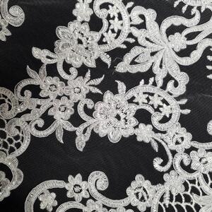 HAFT NA TIULU ZDOBIONY CEKINAMI