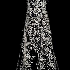 HAFT NA TIULU ZDOBIONY CEKINAMI - 309404MA