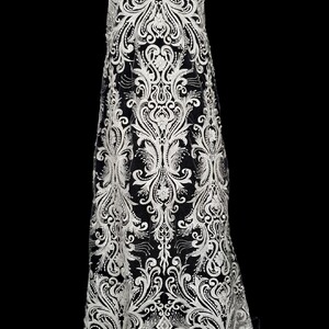 HAFT NA TIULU ZDOBIONY KORALIKAMI - 4220MA