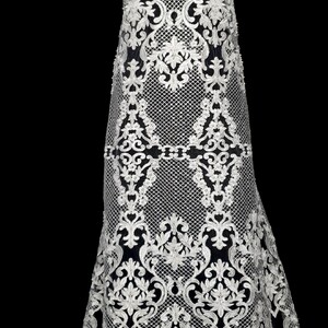 HAFT NA TIULU ZDOBIONY KORALIKAMI - 80469MA