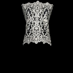 HAFT NA TIULU ZDOBIONY KORALIKAMI - 5441MA