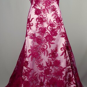 HAFT NA TIULU ZDOBIONY CEKINAMI - EF1080