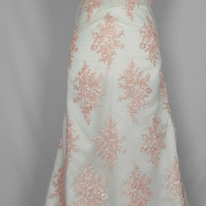 HAFT NA TIULU ZDOBIONY CEKINAMI - EF1404-17