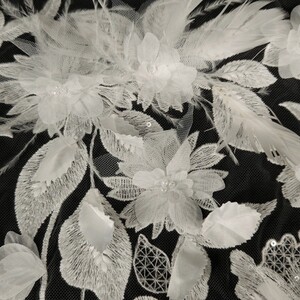 HAFT NA TIULU ZDOBIONY 3D