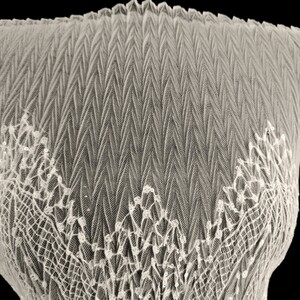 TIUL PLISOWANY HAFTOWANY