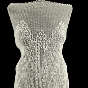 TIUL PLISOWANY HAFTOWANY